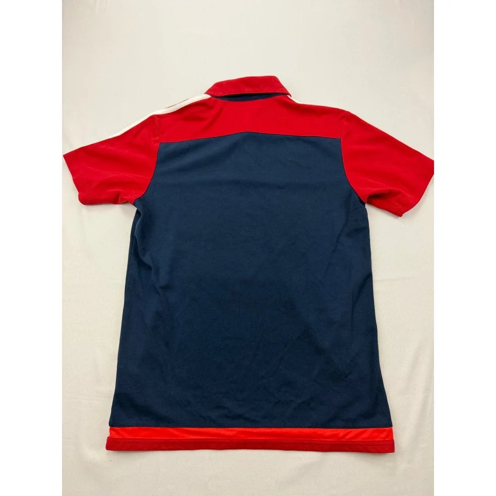 Adidas Munster Rugby Polo Mens Medium Blue‎ Red Climalite AO3892 Short Sleeve